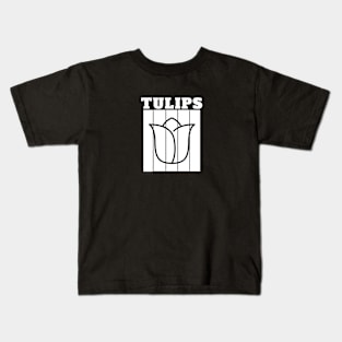 Tulip Tulips Vintage Established Art Deco Kids T-Shirt